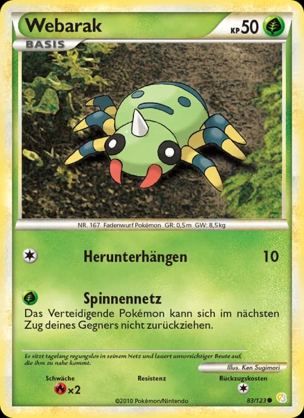 Webarak card in German