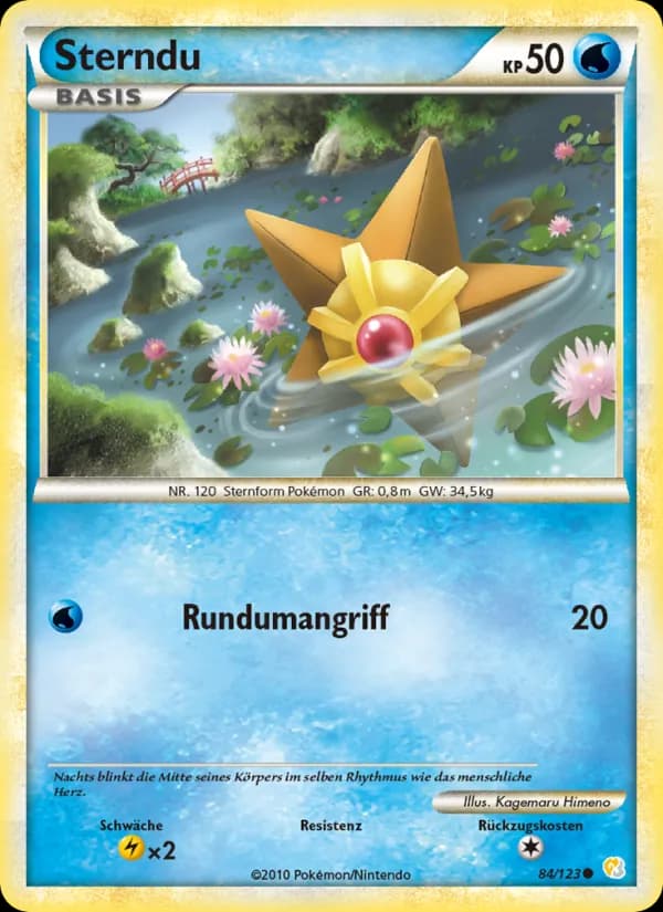 Sterndu card in German