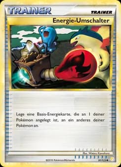 Energie-Umschalter card in German