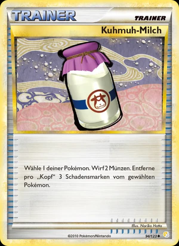 Kuhmuh-Milch card in German