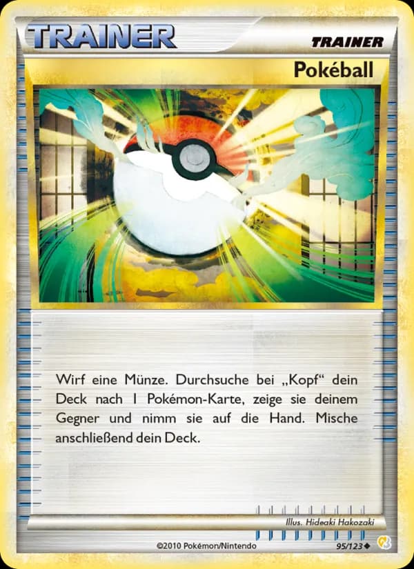Pokéball card in German