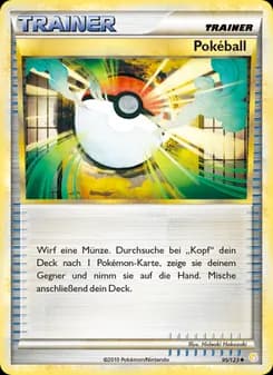 Pokéball card in German