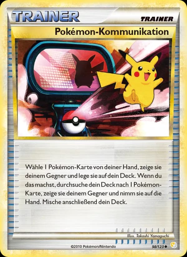 Pokémon-Kommunikation card in German