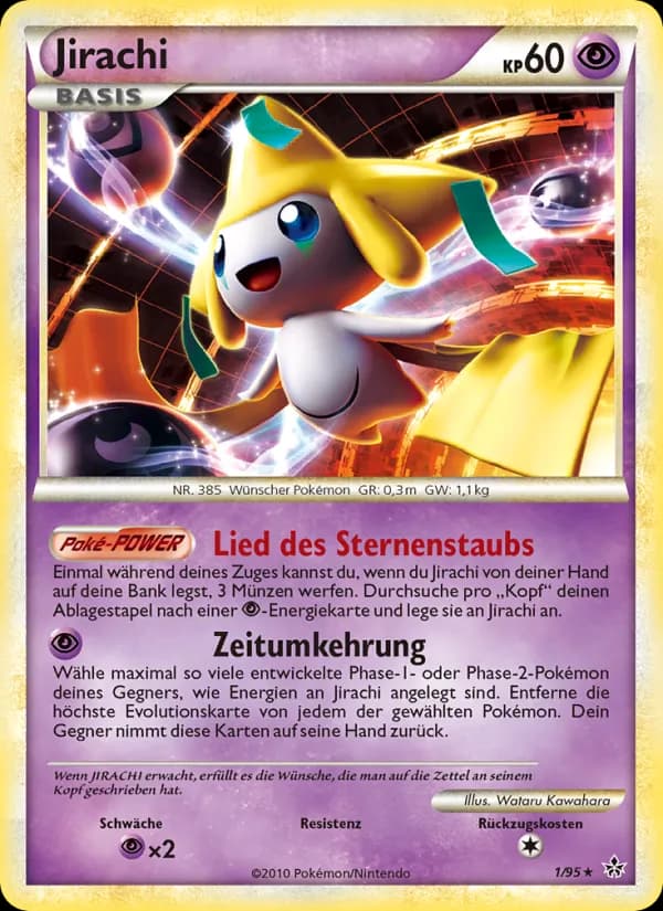 Jirachi card in German