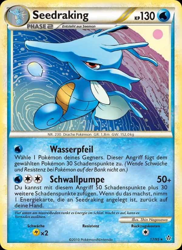 Seedraking card in German