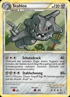 Stahlos card in German