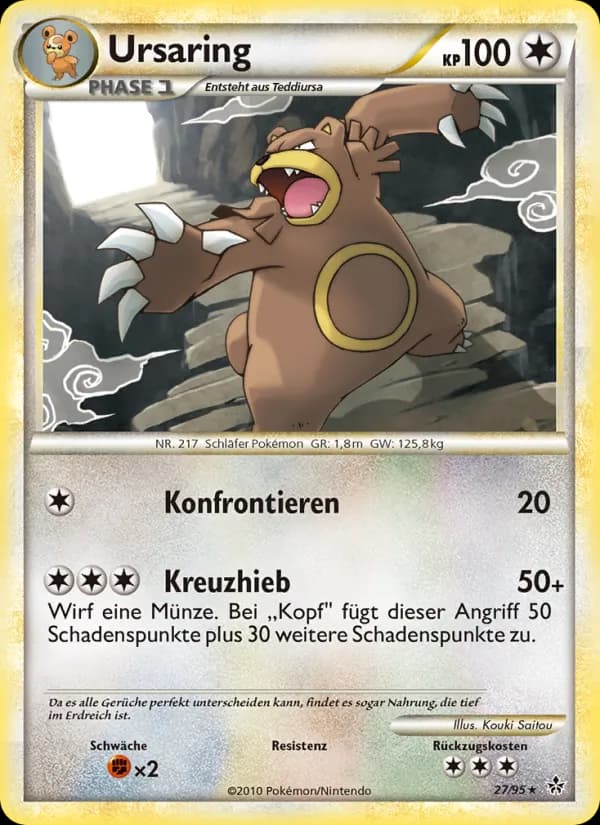Ursaring card in German