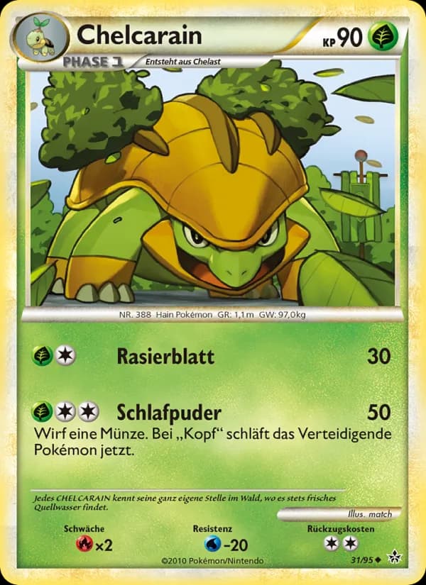 Chelcarain card in German