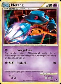 Metang card in German