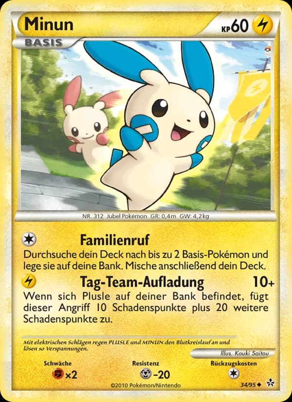 Minun card in German