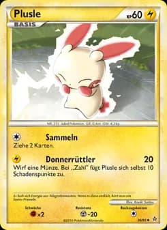 Plusle card in German