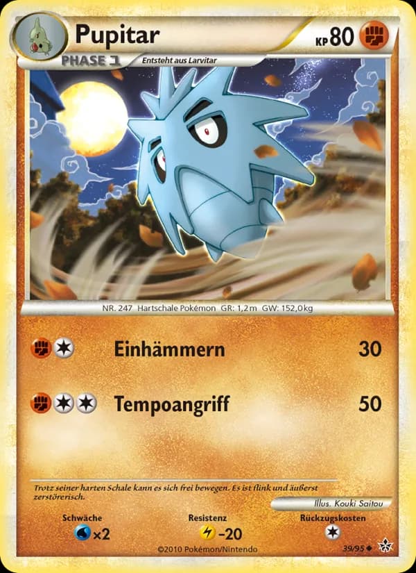 Pupitar card in German