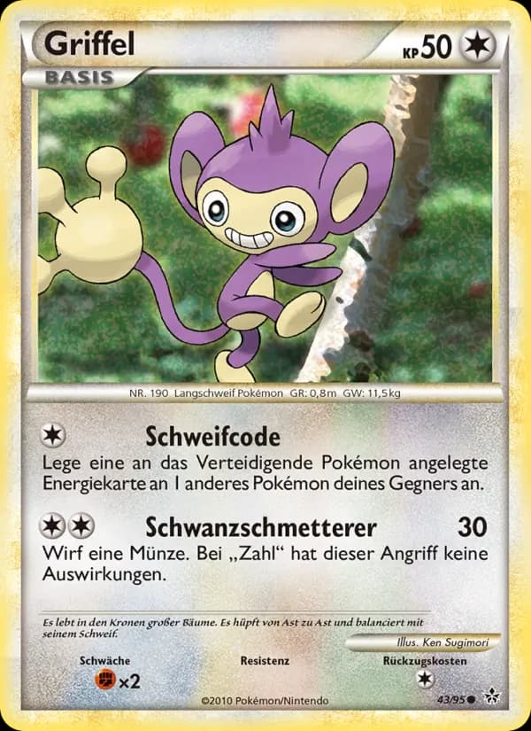 Griffel card in German