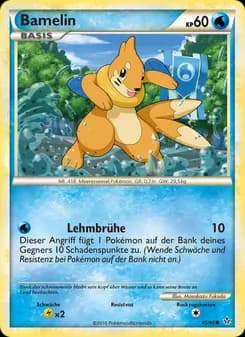 Bamelin card in German