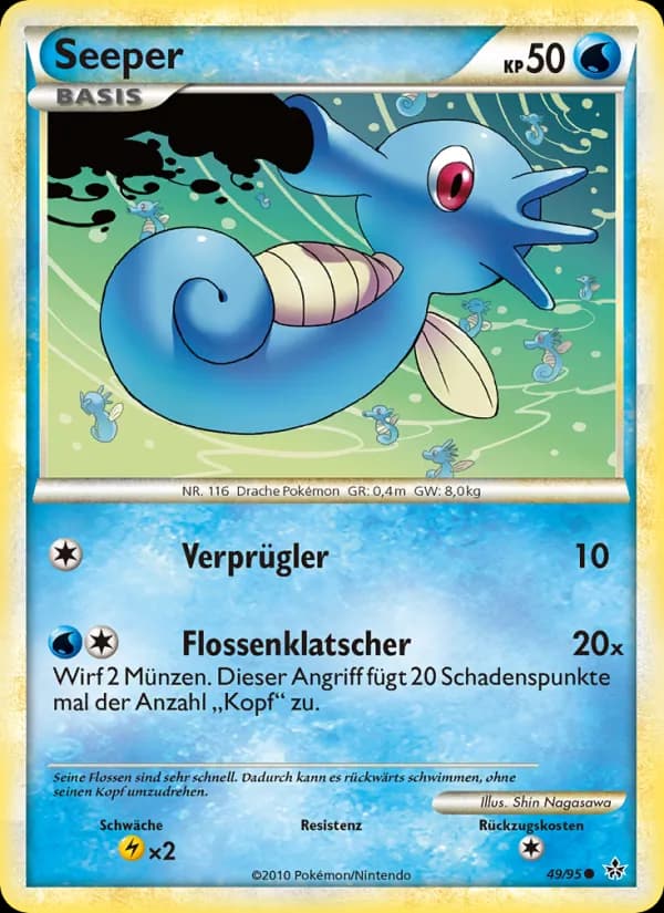 Seeper card in German