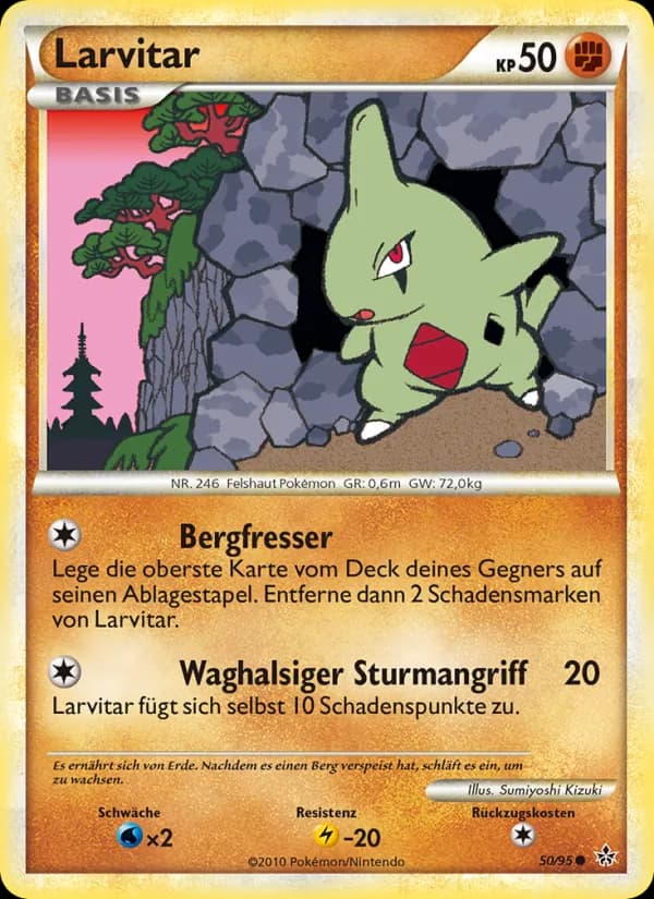 Larvitar card in German