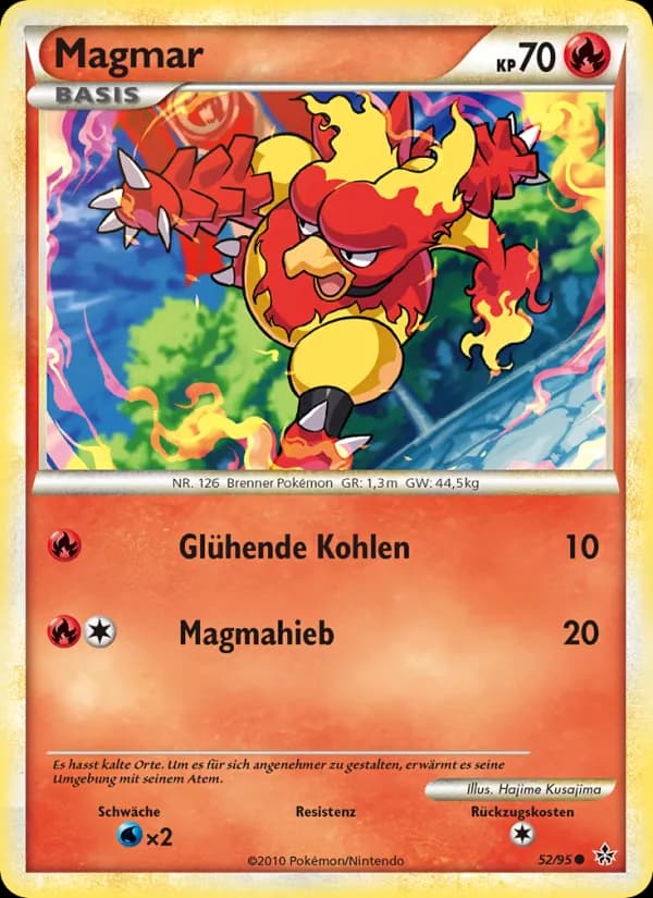 Magmar card in German