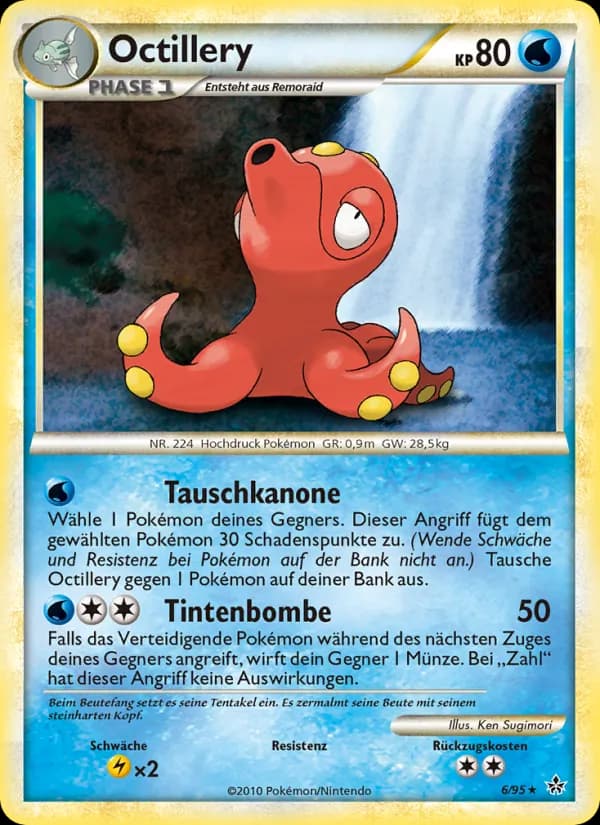 Octillery card in German