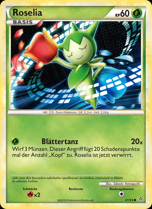 Roselia card in German