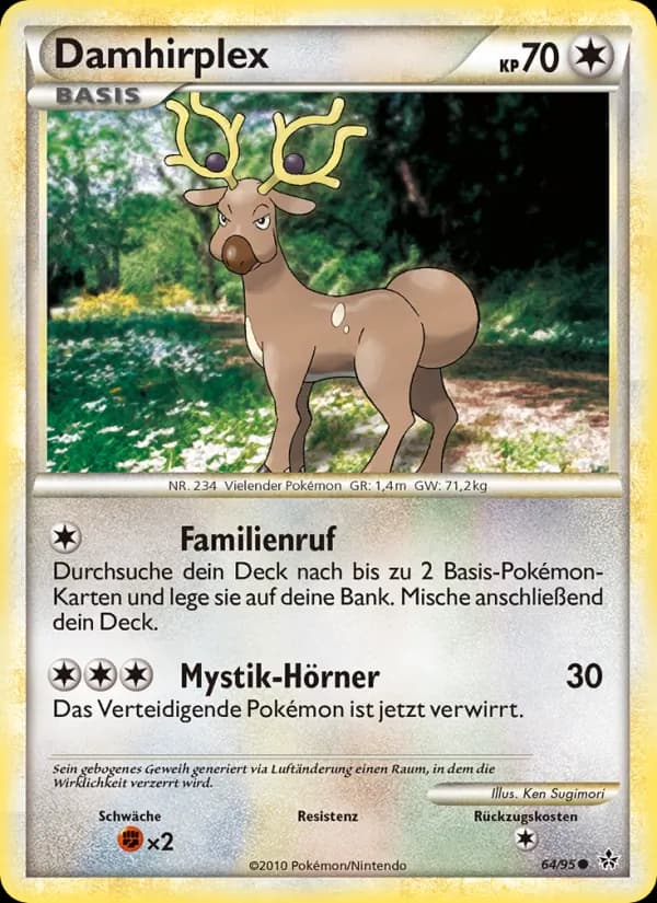 Damhirplex card in German