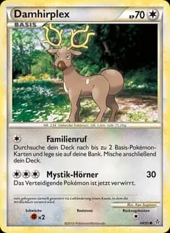 Damhirplex card in German