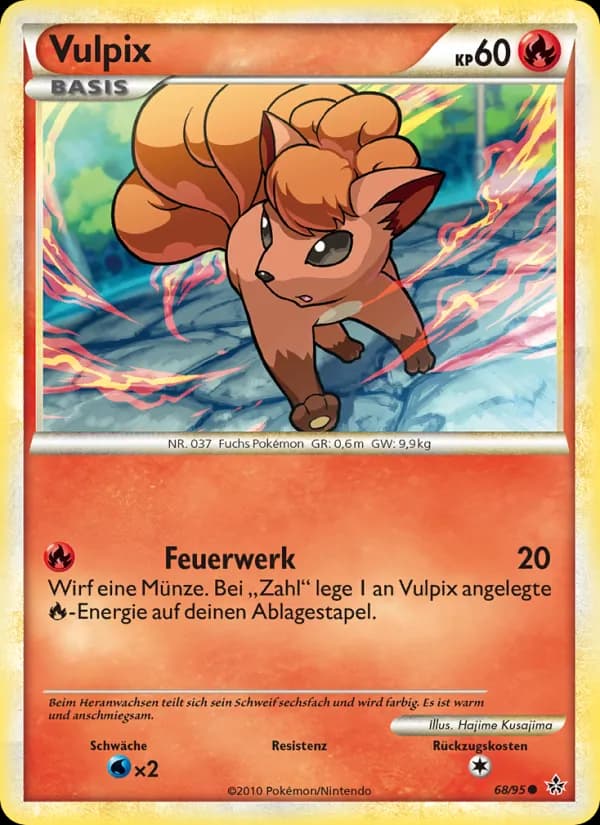 Vulpix card in German
