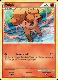 Vulpix card in German