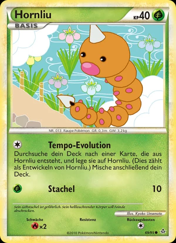 Hornliu card in German