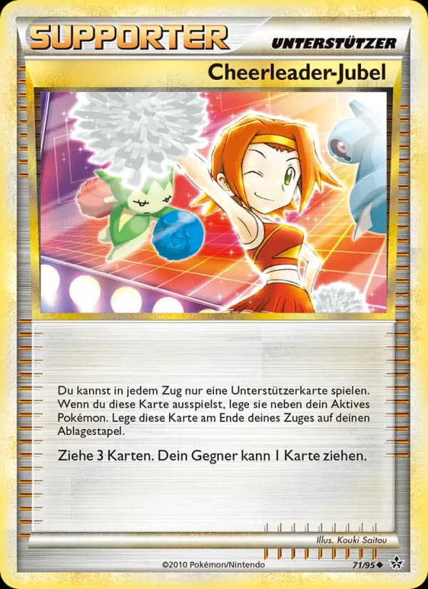 Cheerleader-Jubel card in German