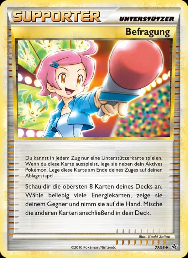Befragung card in German