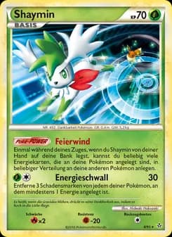 Shaymin card in German