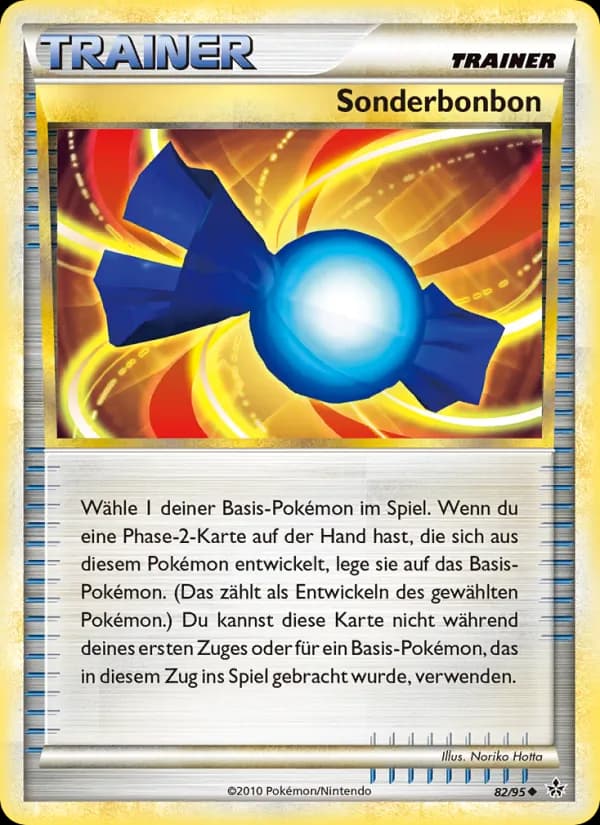 Sonderbonbon card in German
