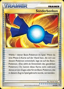 Sonderbonbon card in German