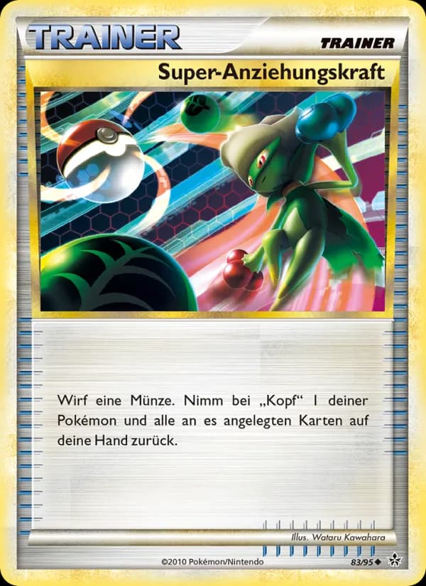 Super-Anziehungskraft card in German