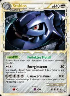 Stahlos card in German