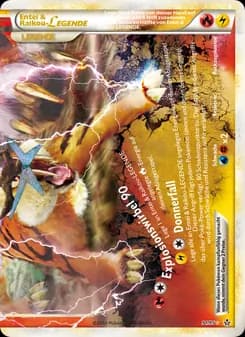 Entei & Raikou LEGENDE card in German