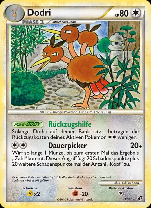 Dodri card in German