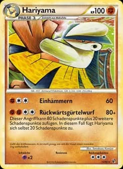 Hariyama card in German
