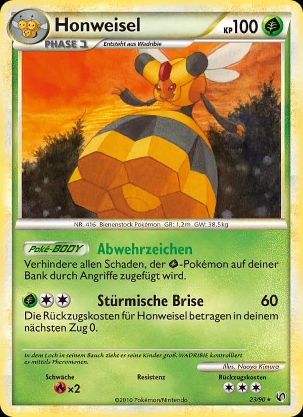 Honweisel card in German