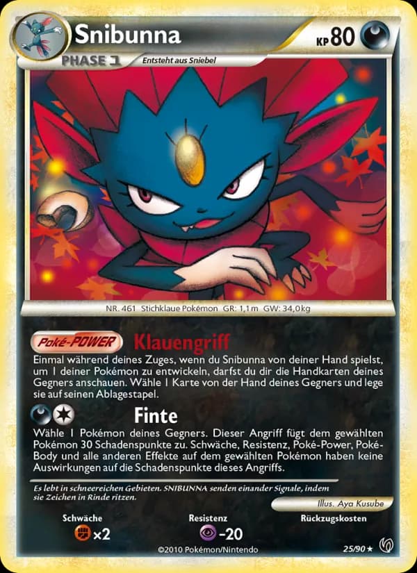 Snibunna card in German