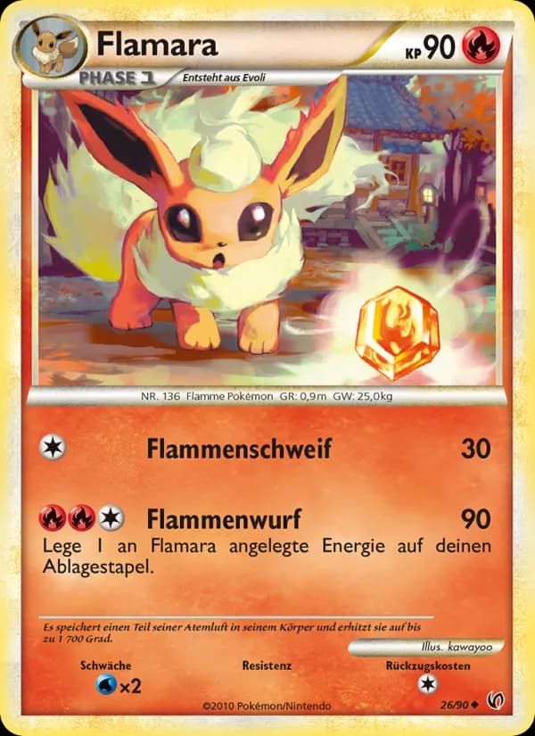 Flamara card in German