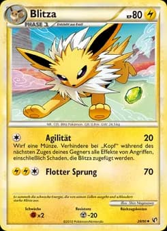 Blitza card in German
