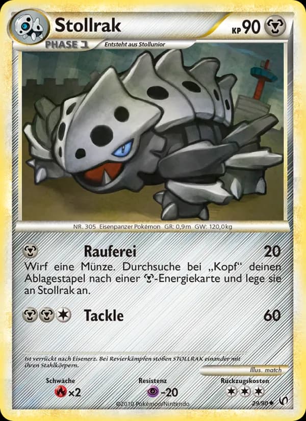 Stollrak card in German