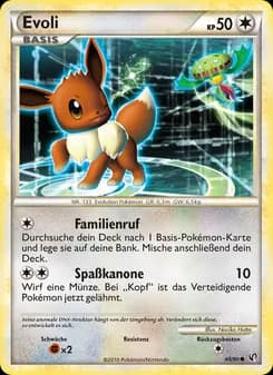 Evoli card in German