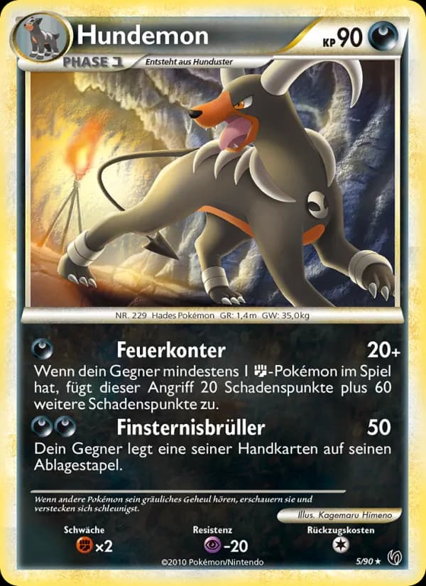 Hundemon card in German