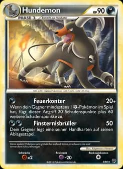 Hundemon card in German