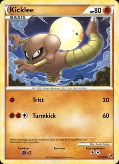 Kicklee card in German