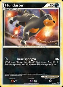 Hunduster card in German
