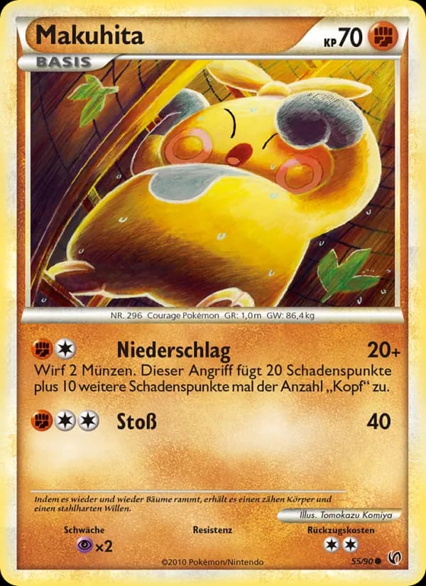 Makuhita card in German