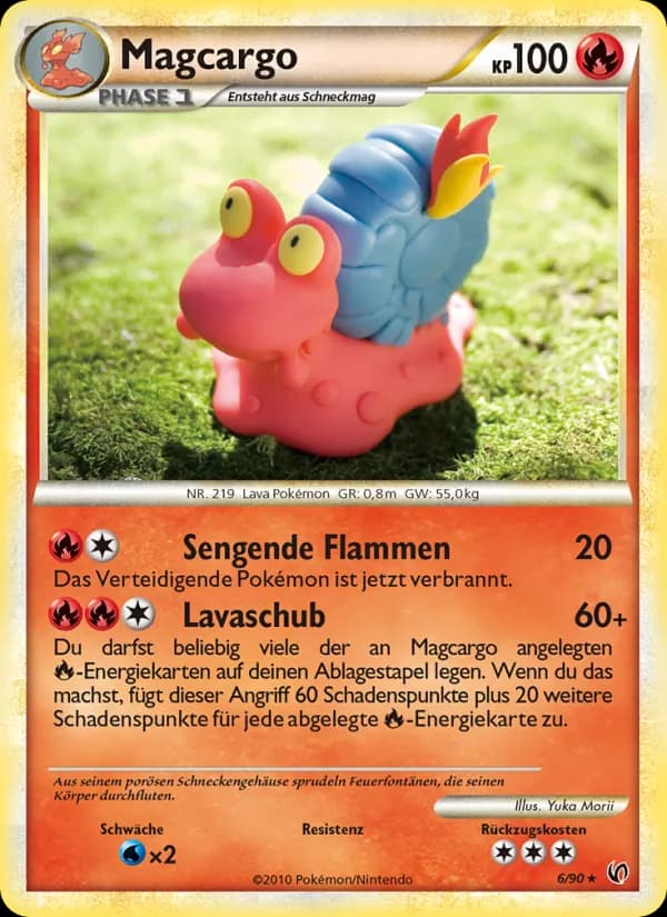 Magcargo card in German